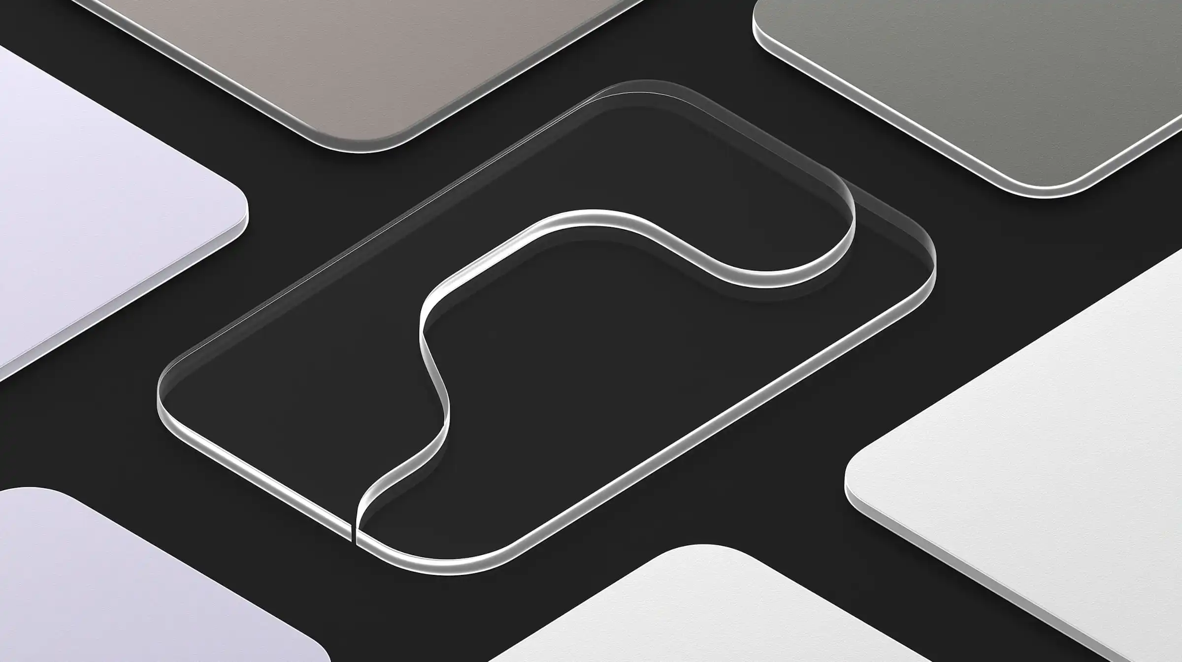 Representación abstracta de automatización inteligente con formas geométricas interconectadas simbolizando procesos automatizados